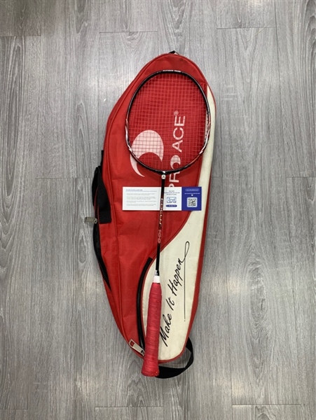 Vợt cầu lông Pro Ace Focus 100 - Màu đỏ đen - Ngoại hình: 98% - Kèm túi