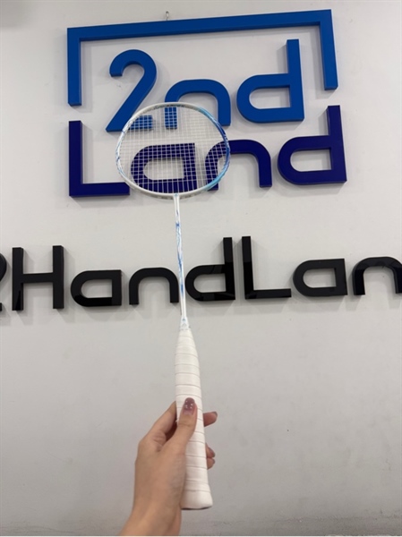 Vợt cầu lông Pro Kennex Flash 6u - Màu trắng xanh - Ngoại hình 98% - Kèm túi