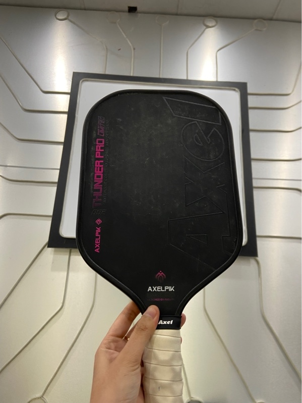 Vợt pickleball Axel Thunder Pro 002 - 16mm - Màu đen - Ngoại hình: 98% - Mòn nhám - Body