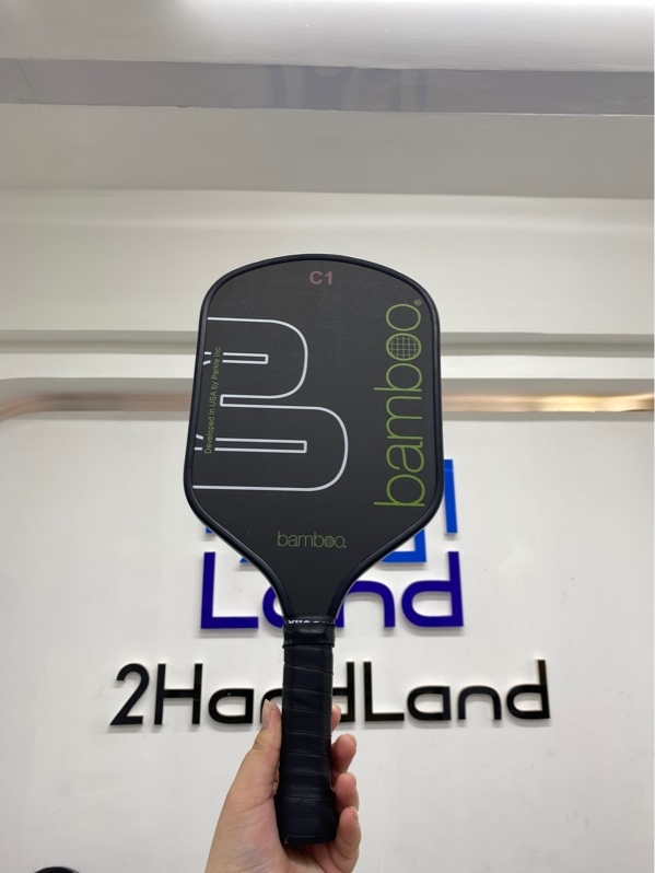 Vợt pickleball bamboo C1 - Màu đen - Ngoại hình 96% - Trầy xướt - Body