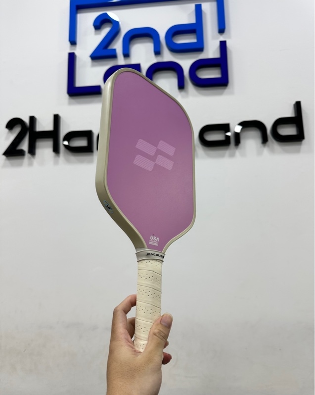 Vợt Pickleball Facolos Colorful 16mm - Màu hồng - Ngoại hình 97% - Sườn trầy mặt vợt tróc sơn - Body