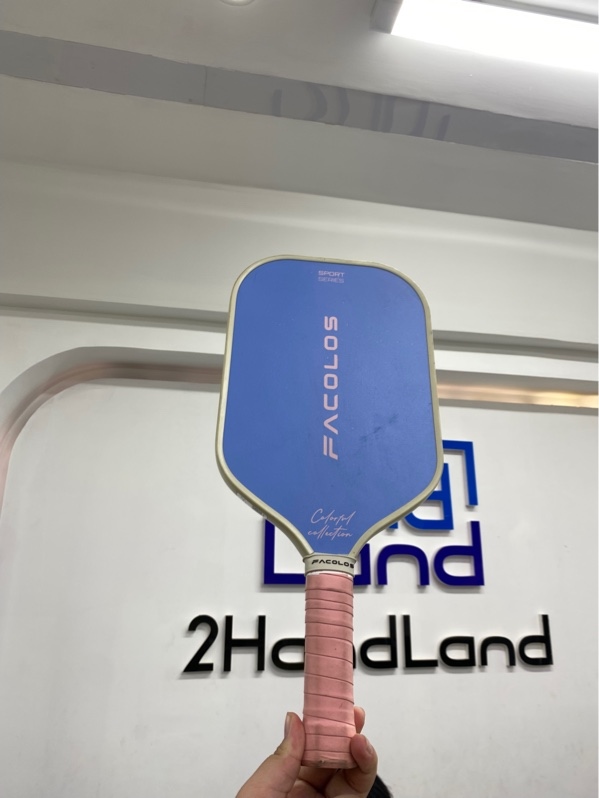 Vợt pickleball Facolos Colorful Sport Series - Màu xanh hồng - Ngoại hình 97% - Body
