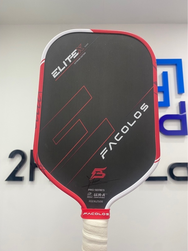 Vợt Pickleball Facolos Elite x Extreme edition - 16mm - Màu trắng đỏ - Ngoại hình: 98% - Body