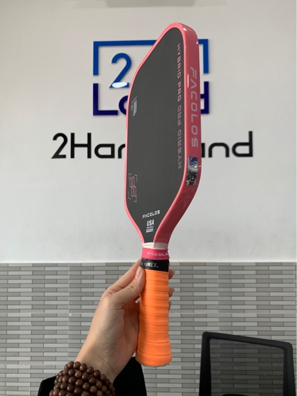 Vợt pickleball Facolos hybrid pro - Màu hồng đen - Ngoại hình: 98% - Body