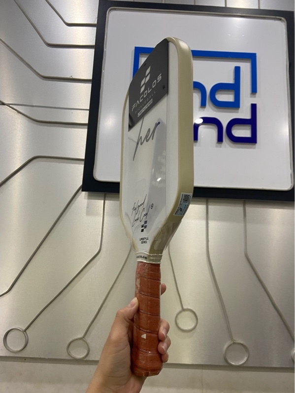 Vợt Pickleball Facolos Lifestyle - Couple - Her - Màu trắng - Newseal + túi