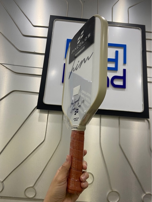 Vợt Pickleball Facolos Lifestyle - Couple - Him - Màu trắng - Newseal + túi