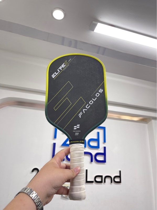 Vợt pickleball Facolos Pro EliteX - 14mm - Màu xanh đen - Ngoại hình 97% - Body