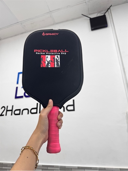 Vợt Pickleball Facolos Pro Series Hybrid Pro - 16mm - Màu hồng - Ngoại hình: 98% - Body, kèm túi