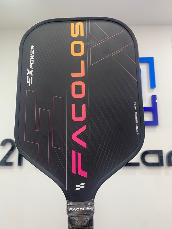 Vợt Pickleball Facolos Sport Series -Expower Black - 14mm - Màu đen hồng - Ngoại hình: 98% - Body