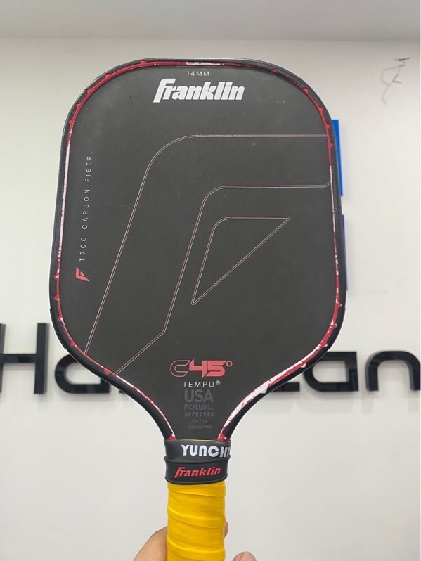 Vợt Pickleball Franklin C45° tempo - 14mm - Màu đen - Ngoại hình: 97% - Trầy xước - Body