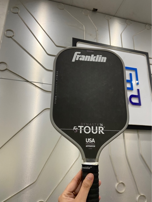 Vợt pickleball Franklin FS Tour Dynasty - 16mm - Màu xám - Ngoại hình: 96% - Trầy xước ố nhiều - Body