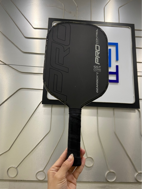 Vợt Pickleball Gearbox Pro Control Integra - Màu đen - Ngoại hình: 97% - Xước thân - Body