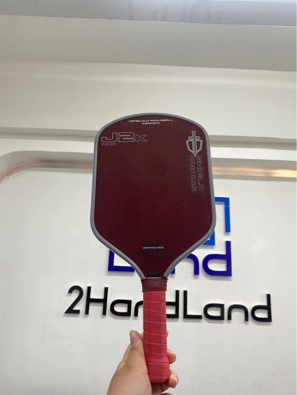 Vợt pickleball Honolulu J2K - 14mm - Màu đỏ - Ngoại hình 97% - Kèm túi