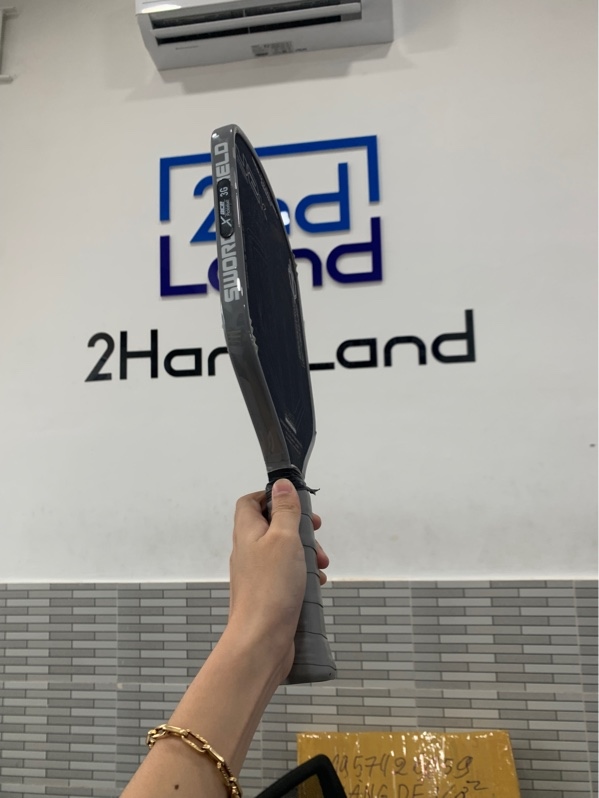 Vợt pickleball Honolulu Sword & Shield J2K - 14mm - Màu xanh - Ngoại hình: 97% - Kèm túi