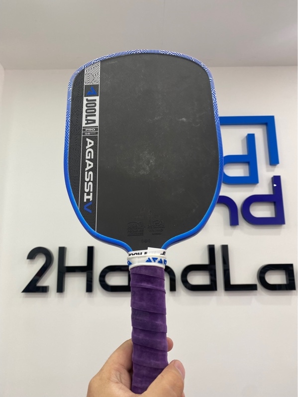 Vợt Pickleball Joola Agassi Pro V Andre Agassi Royal Blue - Pickleball Paddle (Global) - 16mm - Màu xanh - Ngoại hình: 97% - Trầy mặt vợt, cấn trầy viền - Body