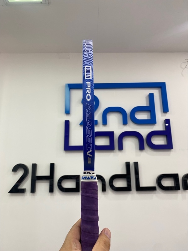 Vợt Pickleball Joola Agassi Pro V Andre Agassi Royal Blue - Pickleball Paddle (Global) - 16mm - Màu xanh - Ngoại hình: 97% - Trầy mặt vợt, cấn trầy viền - Body