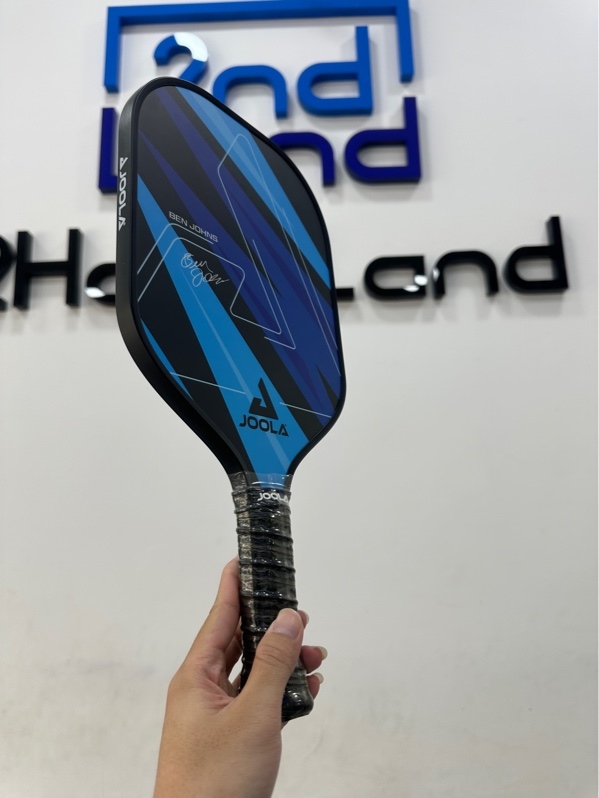 Vợt Pickleball JOOLA Ben Johns Blue Lightning - 10mm - Màu xanh - Ngoại hình 98% - Kèm túi