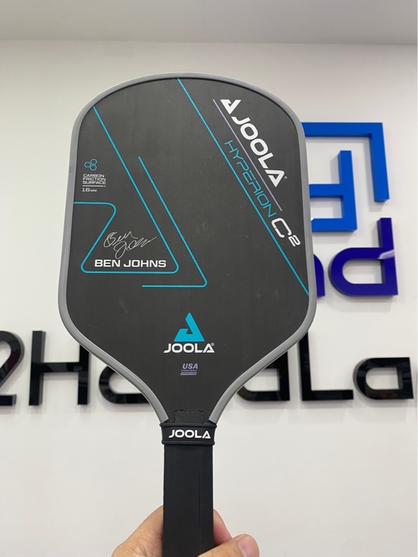 Vợt Pickleball JOOLA Ben Johns Hyperion C2 CFS 16 - Màu xám - Ngoại hình: 97% - Không quấn cán, trầy xước nhiều - Body