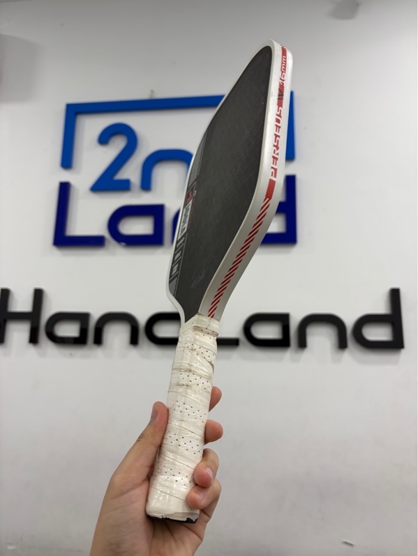 Vợt pickleball Joola Ben Johns Perseus IV - 16mm - Màu đen - Ngoại hình 96% - Trầy nhiều, viền vợt trầy, ố vàng - Body