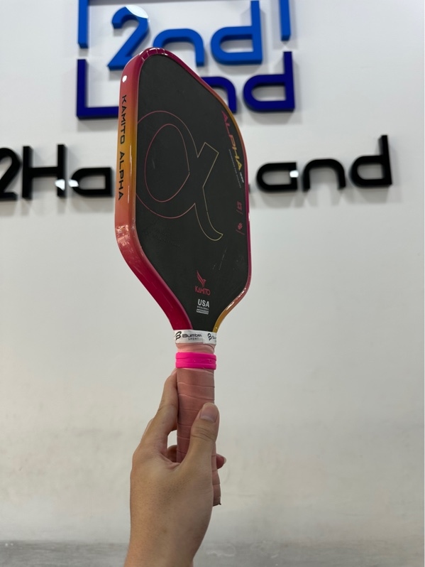Vợt Pickleball Kamito Alpha 16mm - Màu đen - Ngoại hình 97% - Kèm túi