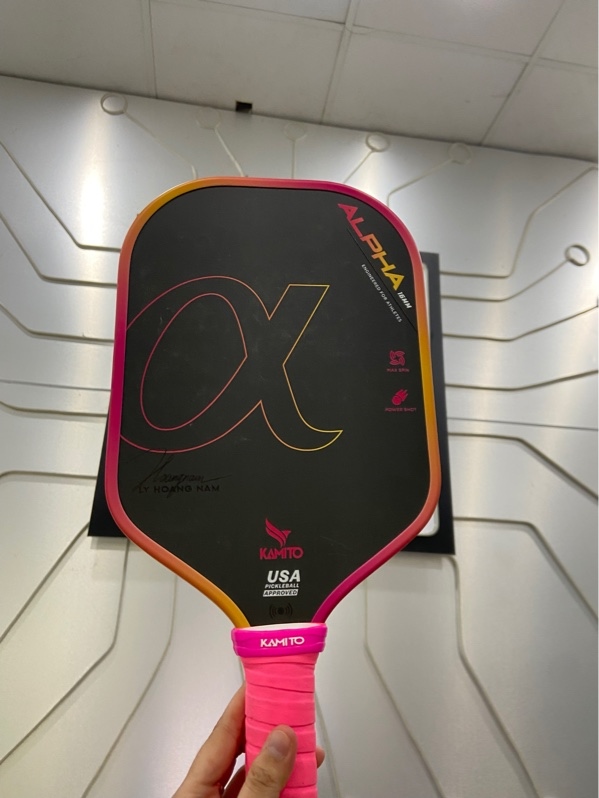 Vợt Pickleball Kamito Alpha (16mm) - Màu hồng - Ngoại hình: 98% - Kèm Box
