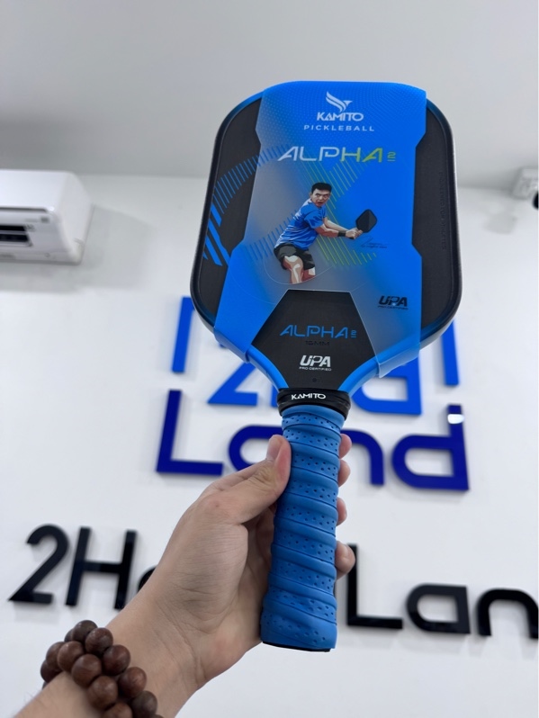 Vợt Pickleball Kamito Alpha 2 - Màu xanh đen - Ngoại hình 97.5% - Trầy cấn nhẹ - Kèm box