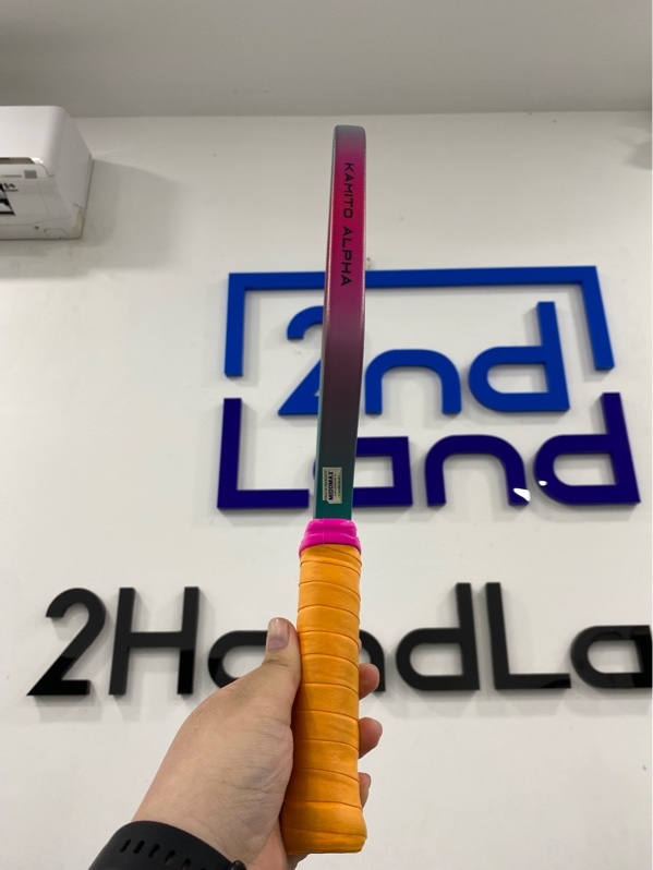 Vợt Pickleball Kamito Alpha Raw Carbon - Màu đen hồng - Ngoại hình 97% - Trầy xước - Kèm Box