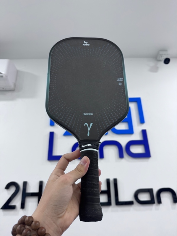 Vợt Pickleball Kamito Gamma - 16mm - Màu xanh đen - Ngoại hình 97% - Vợt trầy - Kèm box