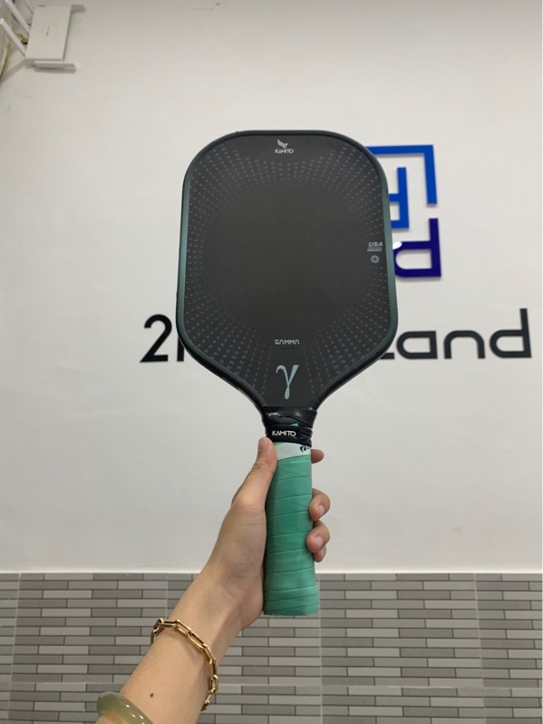 Vợt Pickleball Kamito Gamma - 16mm - Màu xanh xám - Ngoại hình: 97% - Trầy - Box