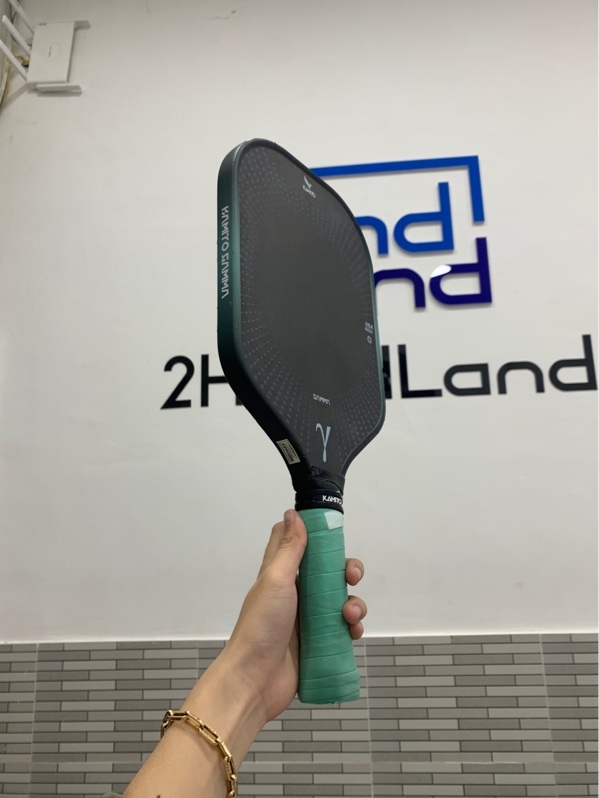 Vợt Pickleball Kamito Gamma - 16mm - Màu xanh xám - Ngoại hình: 97% - Trầy - Box
