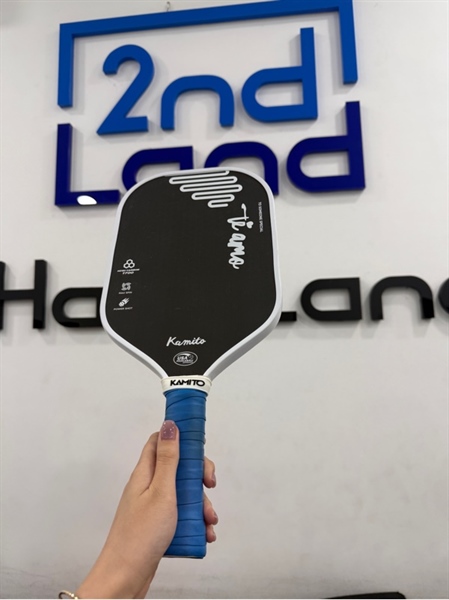 Vợt Pickleball Kamito Tiamo - Màu trắng đen - Ngoại hình 97% - Kèm túi 2