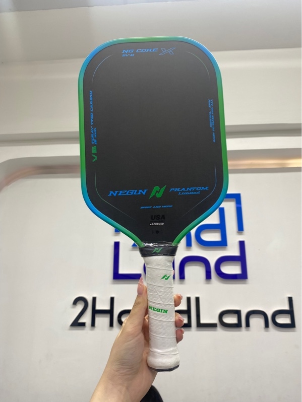 Vợt Pickleball Negin Phantom Limited - 16mm - Màu xanh - Ngoại hình 97,5% - Body