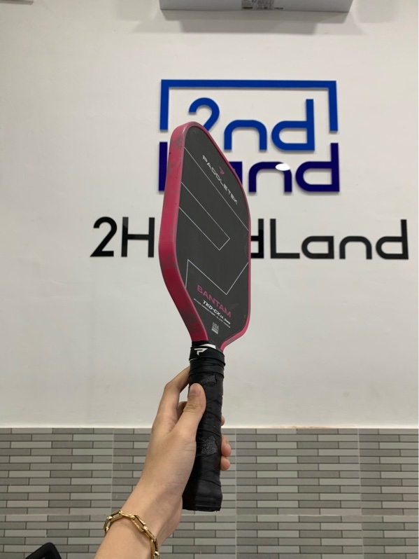 Vợt Pickleball Paddletek Bantam TKO-CX - 14.3mm - Màu hồng đen - Ngoại hình: 97% - Cấn 1 góc - Body