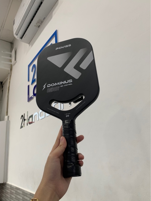 Vợt pickleball poviss dominus 901 control - 16mm - Màu đen - Ngoại hình: 98% - Body