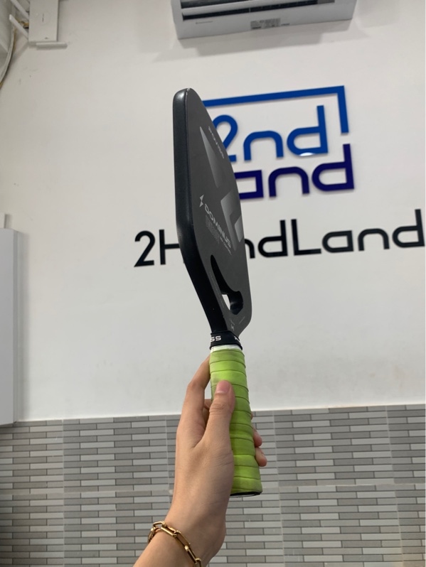 Vợt pickleball Poviss Dominus T900 Carbon - 16mm - Màu xám - Ngoại hình: 94% - Trầy xước nhiều - Body