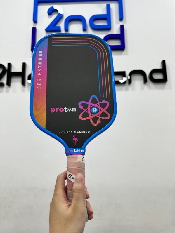 Vợt Pickleball Proton Series 3 Flamingo 15mm - Màu xanh - Ngoại hình 97% - Kèm túi