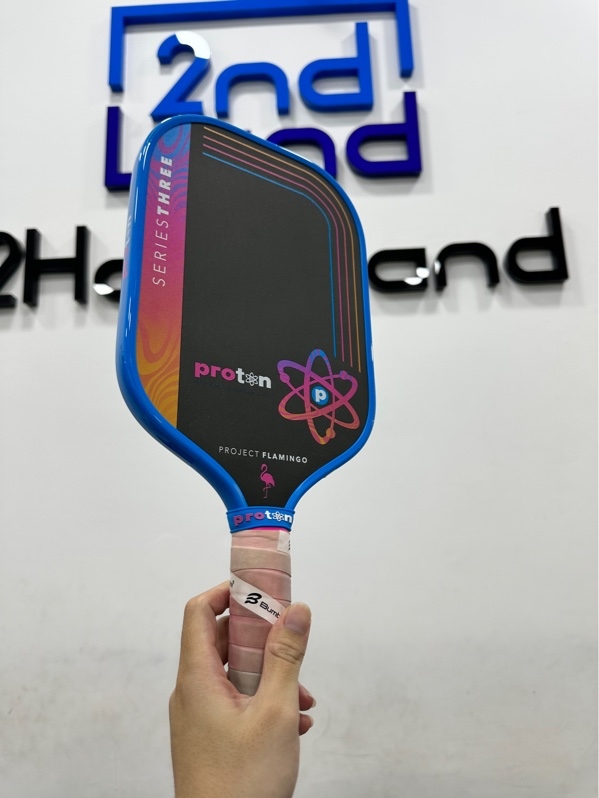Vợt Pickleball Proton Series 3 Flamingo 15mm - Màu xanh - Ngoại hình 97% - Kèm túi