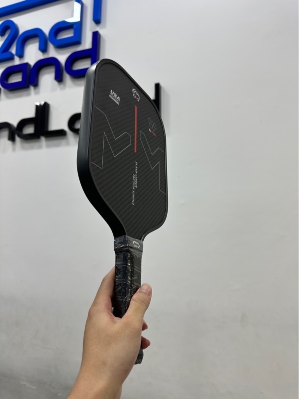Vợt PickleBall QIS S3 Pro - 16mm - Carbon 3K - Màu đen họa tiết - Ngoại hình 98% - Kèm túi