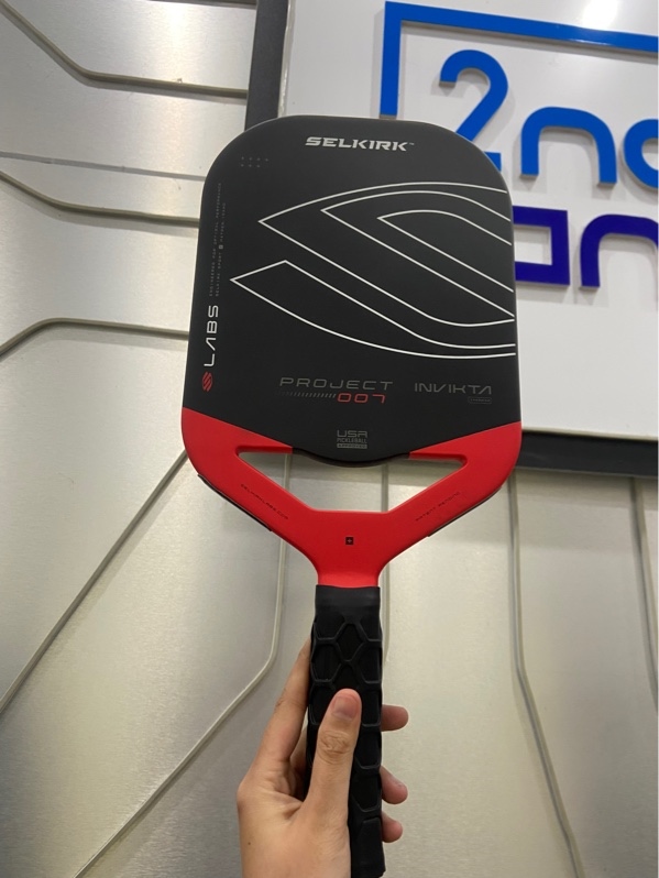 Vợt Pickleball Selkirk LABS Project 007 Invikita - 14mm - Màu đen - Ngoại hình: 97% - Xước viền - Body