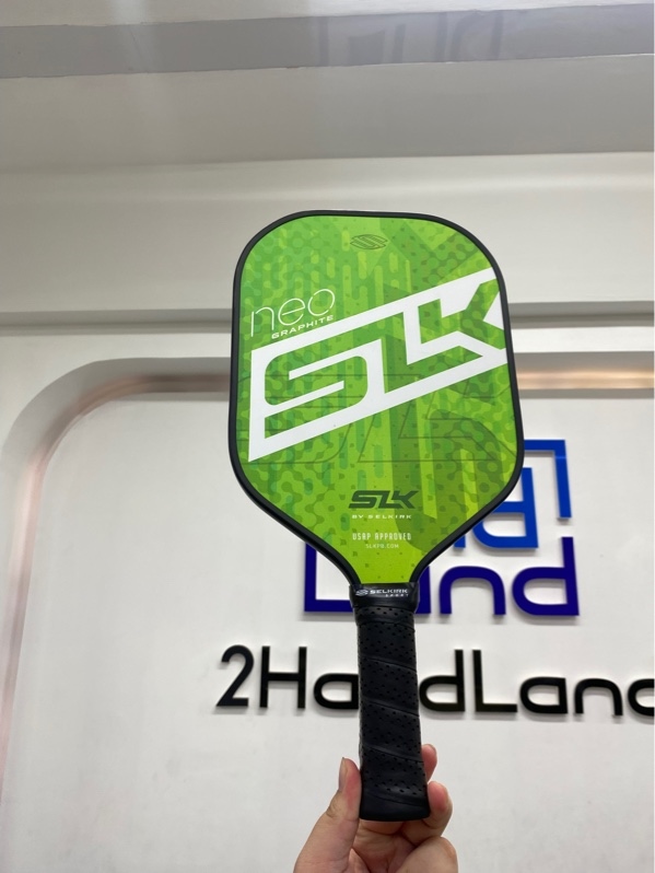 Vợt Pickleball SLK Neo Graphite by Selkirk - Màu xanh lá - Ngoại hình 98% - Kèm túi