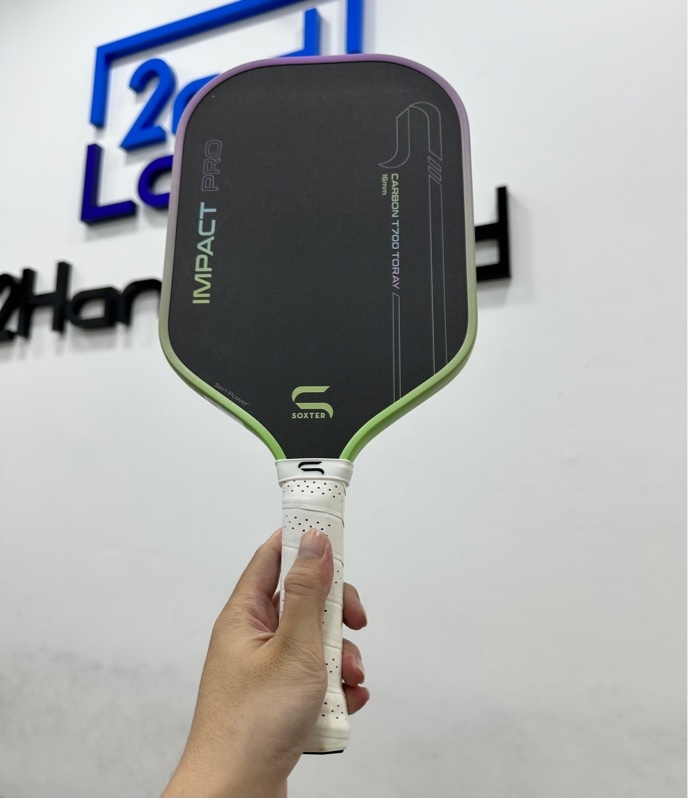 Vợt Pickleball Soxter Impact Pro - 16mm - Màu đen xanh - Ngoại hình 97% - Body
