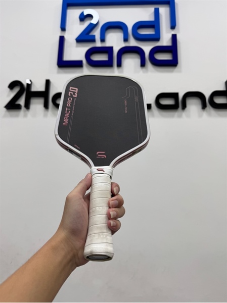 Vợt Pickleball Soxter Impact Pro 2.0 - 14mm - Bản Carbon Teflon - Màu đen đỏ - Ngoại hình 97% - Body 2
