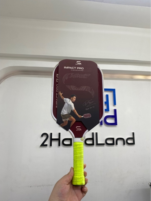 Vợt Pickleball Soxter Impact Pro 2.0 - Màu đỏ trắng - Ngoại hình 97% - Kèm Box