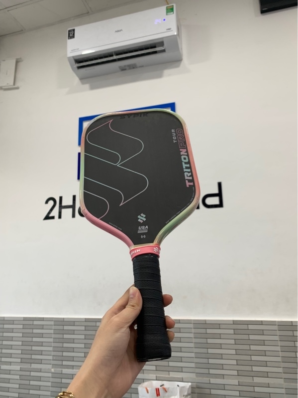 Vợt pickleball Sypik Triton Pro Tour - 16mm - Màu hồng đen - Ngoại hình: 97% - Body