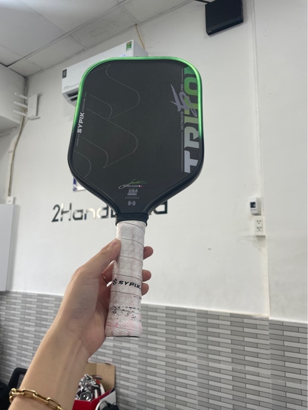 Vợt pickleball SYPIK TRITON ULTIMATE PRO 5 - 16mm - Màu xanh - Ngoại hình: 96% - Trầy nhiều - Body