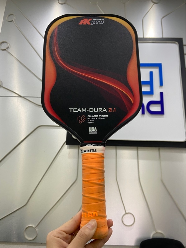 Vợt Pickleball Team Dura 2.1 - Màu cam đen - Ngoại hình: 97% - Body