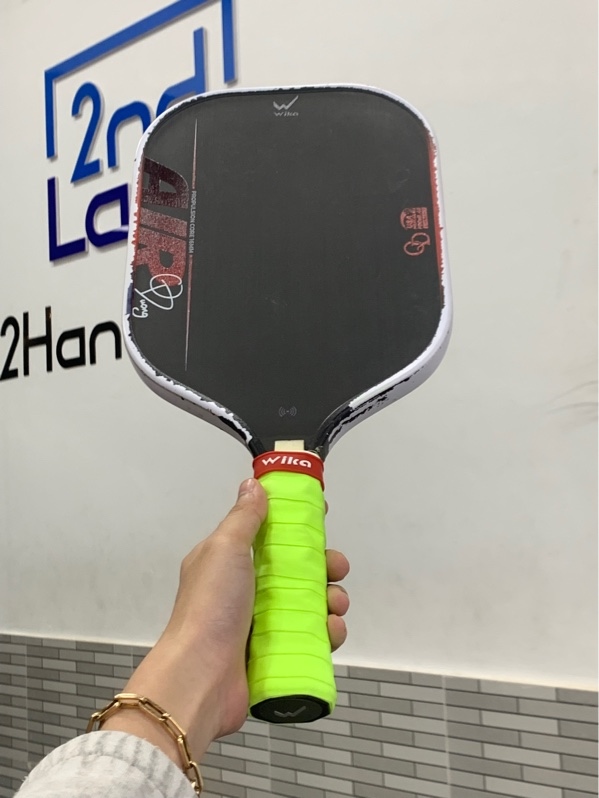 Vợt pickleball wika Quang Duong AIR - 16mm - Màu trắng đen - Ngoại hình: 97% - Tróc viền - Body