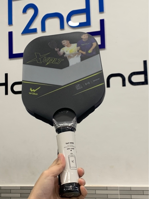 Vợt pickleball wika X Volt - 16mm - Màu xám - Newseal