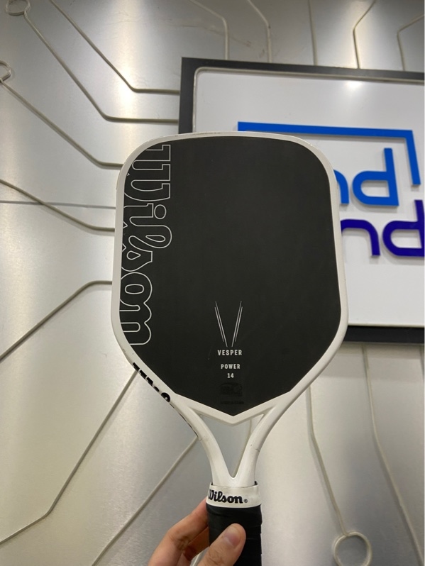 Vợt Pickleball Wilson Vesper Power - 14mm - Màu trắng - Ngoại hình: 97% - Xước thân - Body