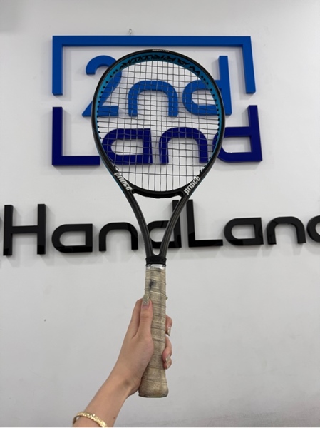 Vợt Tenis Prince Textreme Warrior 107 - Màu đen xanh - Ngoại hình 97% - Trầy ngọn , tróc sơn nhẹ - Body